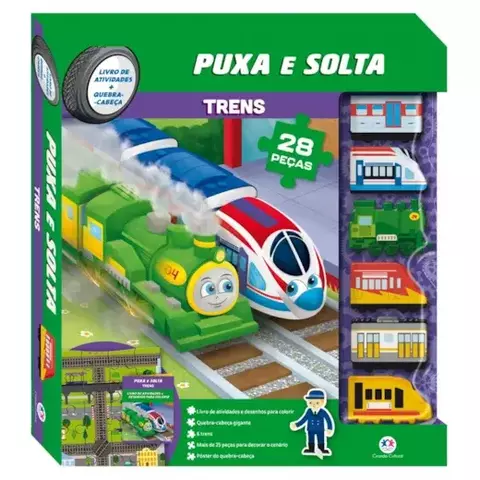 Livro Trens Autor: Curious Universe Box presente 9786526109670 CC