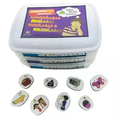 FICHAS MAGNETICAS - MONOSSILABA ,DISSILABAS ,TRISSILABAS E POLISSILABAS MB