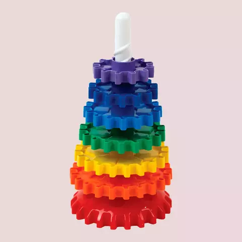 BRINQUEDO EDUCATIVO GIRA TORRE 6PCS UNIDADE 477 - GGB PLAST