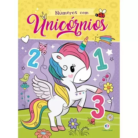 Livro Números com unicórnios Grampeado 16p. 9788538089094 CC