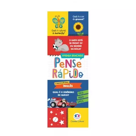 Livro Pense rápido - Inglês Flash cards 9786555003765 CC