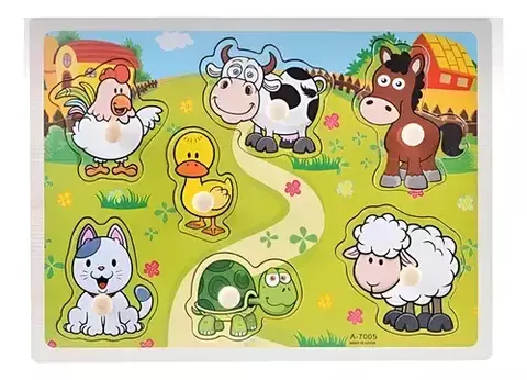 ENCAIXE DIVERTIDO COM PINOS RF4 MDF UN FAZENDA TM