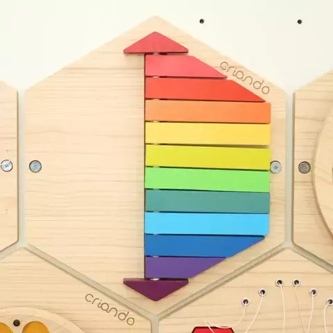 PAINEL SENSORIAL COLMEIA - BARRAS HORIZONTAIS CR