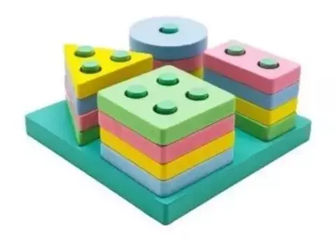 ENCAIXE DIVERTIDO FORMAS E CORES 17PC MDF 336.16.99 TM