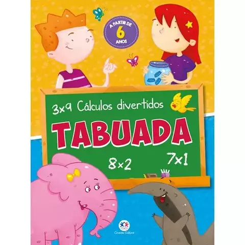 Livro Tabuada Autor: Ciranda Cultur Grampeado 16p.,Apoio escolar 9786555001280 CC