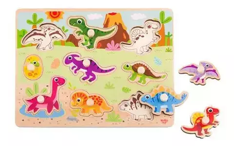 ENCAIXE COM PINOS – DINOSSAUROS TOOKI TOY