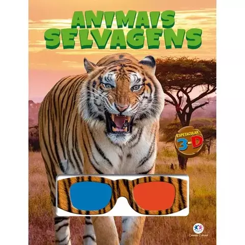 Livro Animais selvagens Autor: Cira Grampeado 3-D 9786526105436 CC