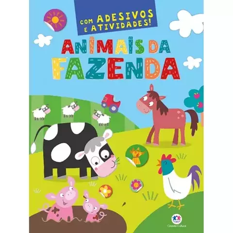 Livro Animais da fazenda Adesivos 32 p. 9788538098393 CC