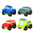XK116 4 CARROS BLOCOLANDIA CLICK 24 PEÇAS (8PÇ) DT - Coração Batebate | Brinquedos Educativos