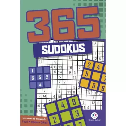 Livro 365 sudokus 365 atividades 9786555000023 CC