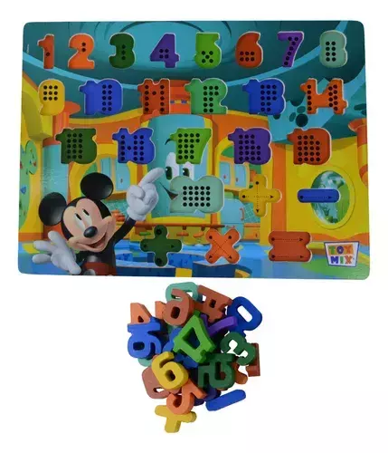 ENCAIXE DIVERTIDO DISNEY NUMEROS MDF UN MICKEY 0-330.3.950 TM
