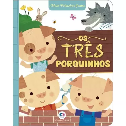 Livro Os Três Porquinhos 9788538091899 Almofadado pequeno CC