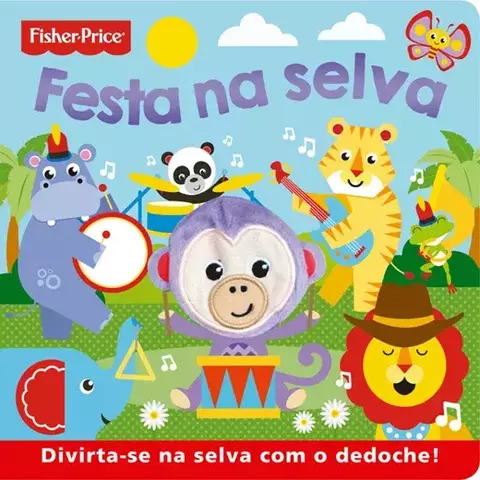 Livro Fisher-Price - Festa na selva Dedoche 9788538091301 CC