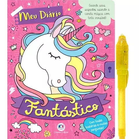 Livro Meu diário fantástico - Com caneta especial 9788538085393 Diário mágico CC