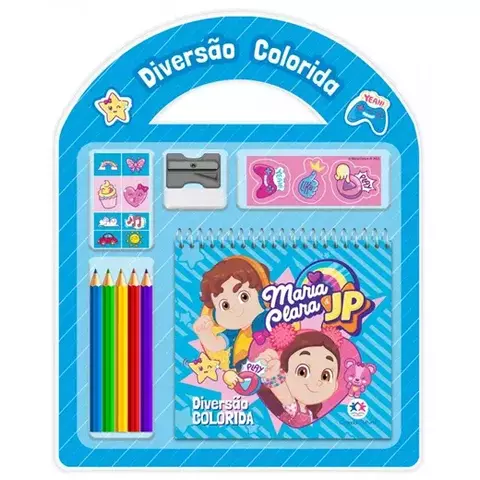 Livro Maria Clara e JP - Diversão C Kit escolar - apontador 9788538095729 CC