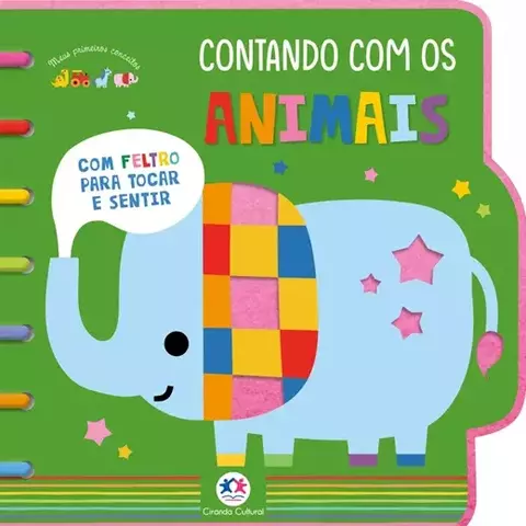Livro Contando com os animais 9786526103791 Toque e sinta CC
