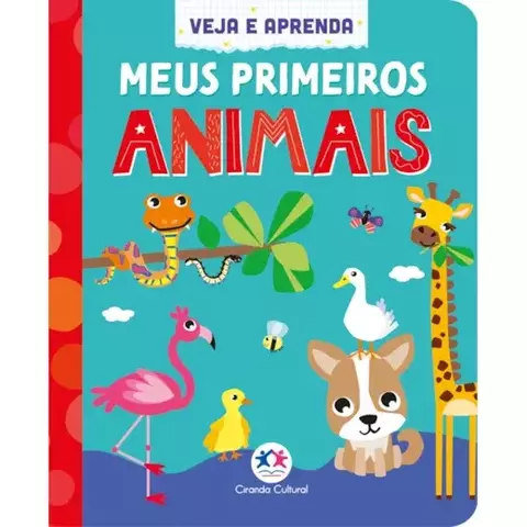 Livro Meus primeiros animais Almofadado pequeno 9786526112649 CC