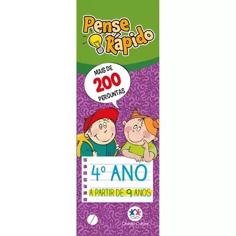 Livro Pense rápido - 4º ano Autor: Flash cards 9788538090557