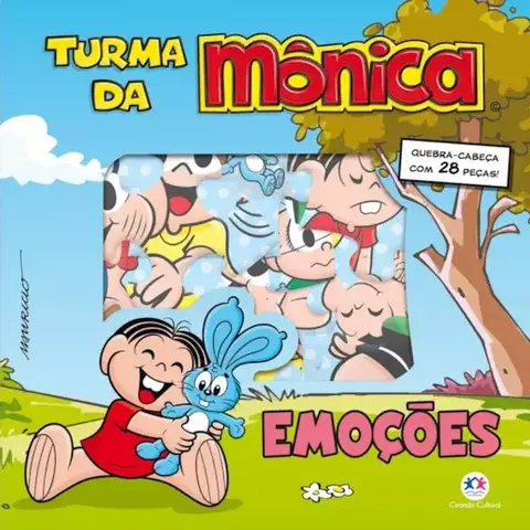 Livro Turma da Mônica - Emoções Aut Kit livro com quebra-cabeça 9788538096085 CC