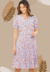 Vestido Plissado Midi Lisa com Cinto e Estampa Floral Pequena | Elegância e Conforto para Todos os Estilos - comprar online