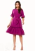 Vestido liso normal discreto com laço moda evangélica - comprar online