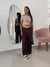 Wide Leg Marrom na internet