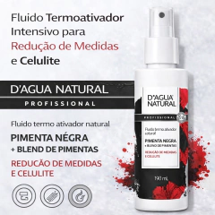 Fluido Pimenta Negra 190ml D'agua Natural - comprar online
