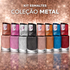Coleção de Esmaltes Cora Linha Metal - 7 Cores