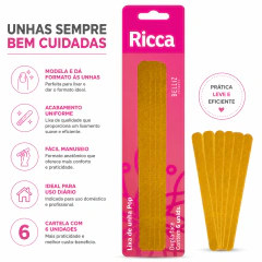 Lixa de unha Ricca POP Belliz c/ 6 un. - comprar online