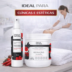 Imagem do Kit Redutor Pimenta negra Fluido + creme de massagem 650g D'agua Natural