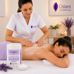 Creme Para Massagem Corporal Lavanda Francesa 1kg Ostent Cosméticos - Rental Beauty Shop