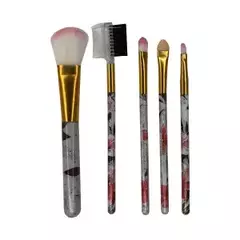 Kit 5 Pincéis de Maquiagem