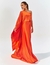 Vestido de festa longo de um ombro só na cor laranja, modelo Paraty ideal para madrinha de casamento, convidada de formatura, convidada de casamento