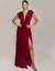 Vestido De Festa Longo Com Decote Profundo Marsala Tallinn - comprar online