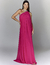 Vestido longo pink com cinto de strass, ideal para festas, ideal casamentos, formaturas e gestante