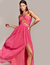 Vestido de festa longo pink com amarração estilo Ipanema ideal para madrinhas de casamento, convidada de formatura, convidada 