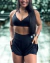 SHORT COM BOLSO E TELA PRETO - comprar online
