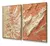 Kit Abstrato Textura Estilo Gesso Laranja e Off White na internet