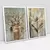 Quadro Decorativo A Delicadeza das Flores e a Harmonia Feminina Kit com 2 Quadros - comprar online