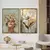 Quadro Decorativo A Delicadeza das Flores e a Harmonia Feminina Kit com 2 Quadros - comprar online