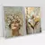Quadro Decorativo A Delicadeza das Flores e a Harmonia Feminina Kit com 2 Quadros na internet