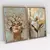 Quadro Decorativo A Delicadeza das Flores e a Harmonia Feminina Kit com 2 Quadros - loja online