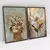 Quadro Decorativo A Delicadeza das Flores e a Harmonia Feminina Kit com 2 Quadros