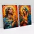 Quadro Decorativo A Luz Divina Jesus e Maria Kit com 2 Quadros - loja online