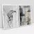 Quadro Decorativo Abstrato Folha e Textura em Tons de Cinza Kit com 2 Quadros - comprar online
