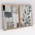 Imagem do Quadro Decorativo Abstrato Mural Floral Azul Ciano Kit com 2 Quadros