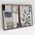 Quadro Decorativo Abstrato Mural Floral Azul Ciano Kit com 2 Quadros - NG Arts