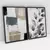 Quadro Decorativo Abstrato Mural Floral Azul Ciano Kit com 2 Quadros - loja online
