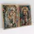 Quadro Decorativo Jesus e Maria Orando Efeito 3D de Mosaico de Ladrilhos Kit com 2 Quadros - comprar online