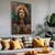 Quadro Decorativo Jesus Orando Efeito 3D de Mosaico de Ladrilhos - comprar online